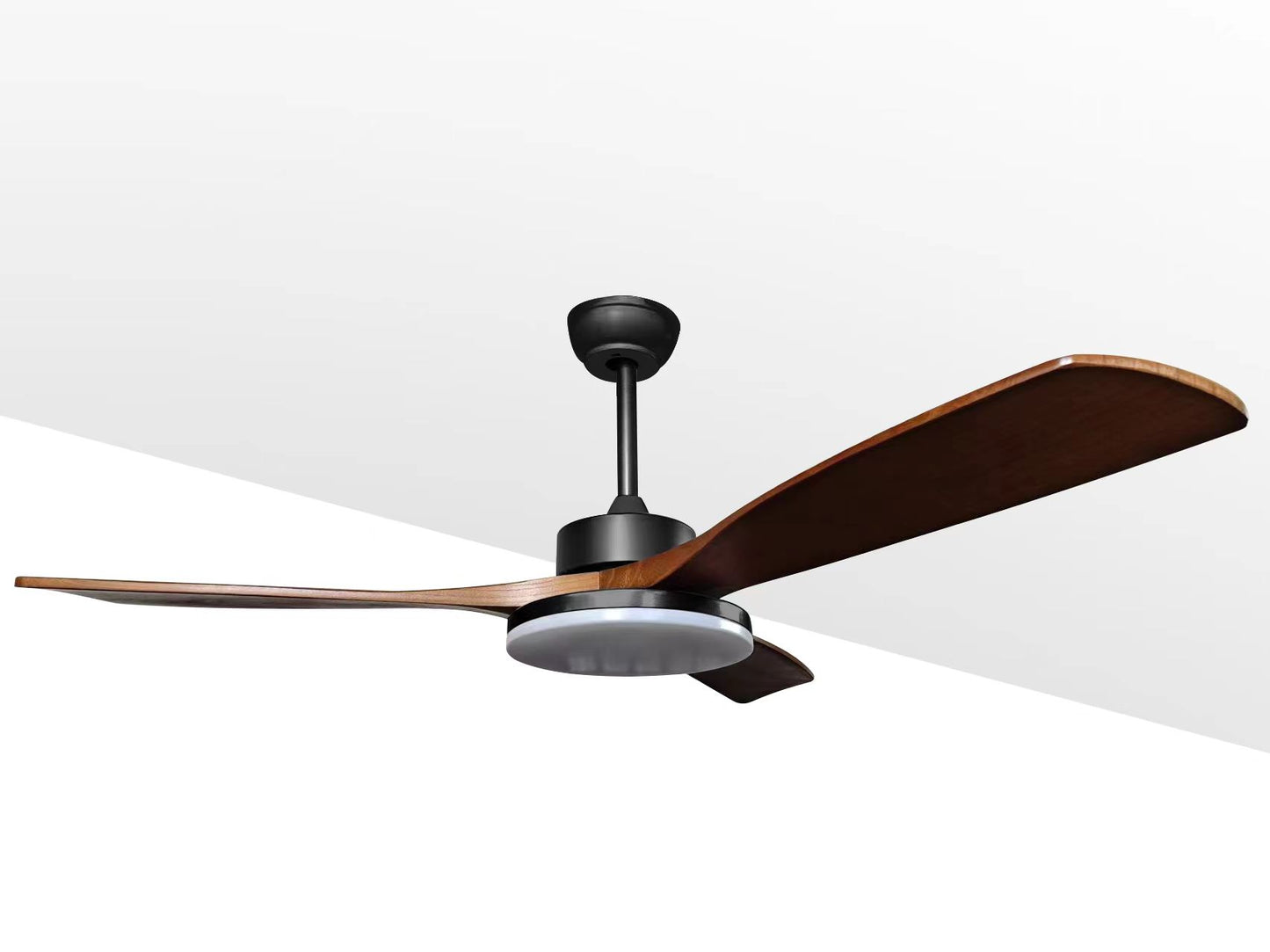 Whirlux 52" Modern Ceiling Fan with LED Light and Dimmable Remote